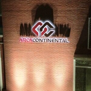 Logotipo Anuncio Letrero Luminoso Backlit LED Arca Continental